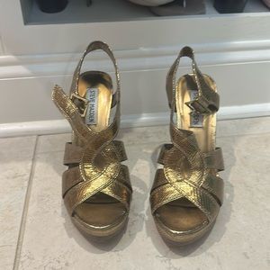 Gold Steve Madden Strappy Heels